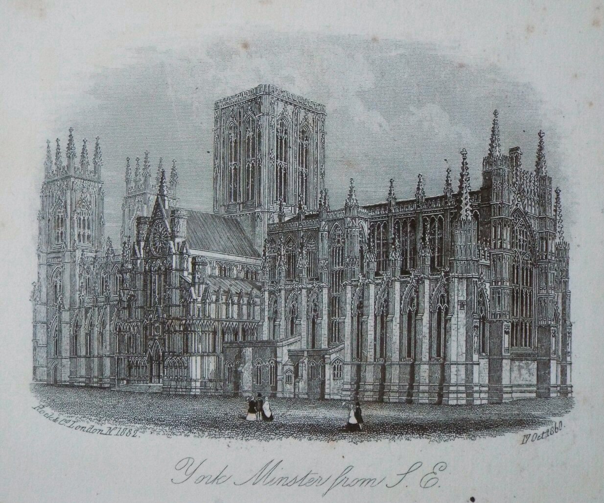 Steel Vignette - York Minster from S.E. - Rock